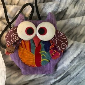 Colourful owl coin purse